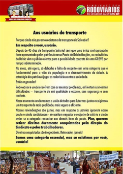 Reprodu Carta aberta dos rodovi