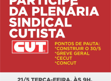 PLENÁRIA SINDICAL CUTISTA  CONSTRÓI  CALENDÁRIO DE LUTAS