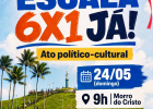 CUT Bahia convoca trabalhadores para ato pelo fim da escala 6x1 neste domingo (24)