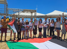 Ato em solidariedade ao povo Palestino.