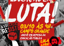 DIA 3 DE OUTUBRO É DIA DE UNIR BANDEIRAS DE LUTA E MOBILIZAR