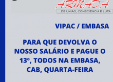 Sindicato dos Vigilantes na Bahia fazem protesto na porta da EMBASA no CAB